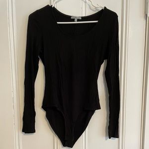 Black long sleeve body suit